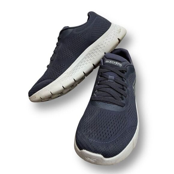 Skechers Gogamat Men's Go Walk Flex Remark Walking Shoes Navy Size 8 - Picture 6 of 14